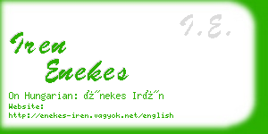 iren enekes business card